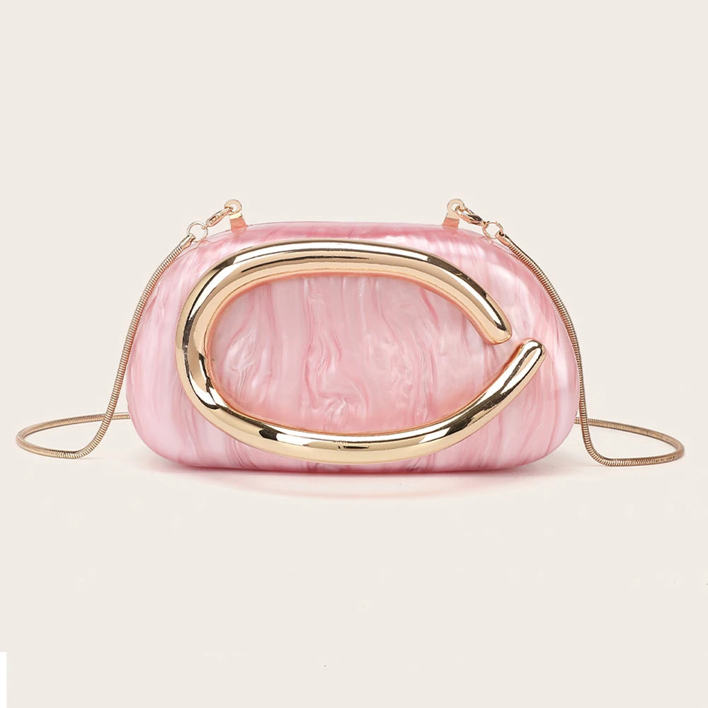 YYW Shine Metallic Clutch Bag For Party Occasion Classic