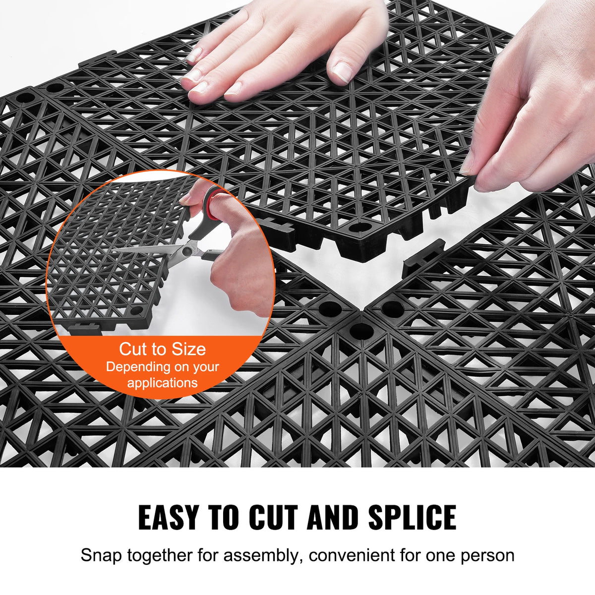 SucceBuy Interlocking Drainage Floor Tiles Non Slip Bathroom