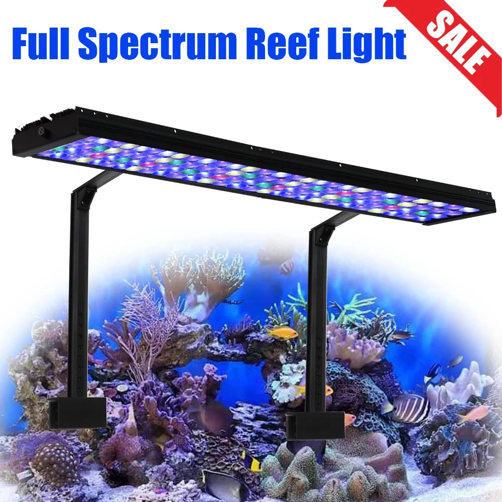 PopBloom Full Spectrum Programmable LED Marine Aquarium Lamp