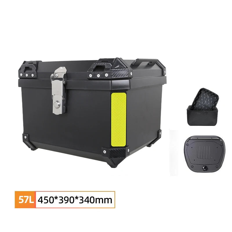 Waterproof Motorcycle Top Case With Anti Theft Lock And Storage
