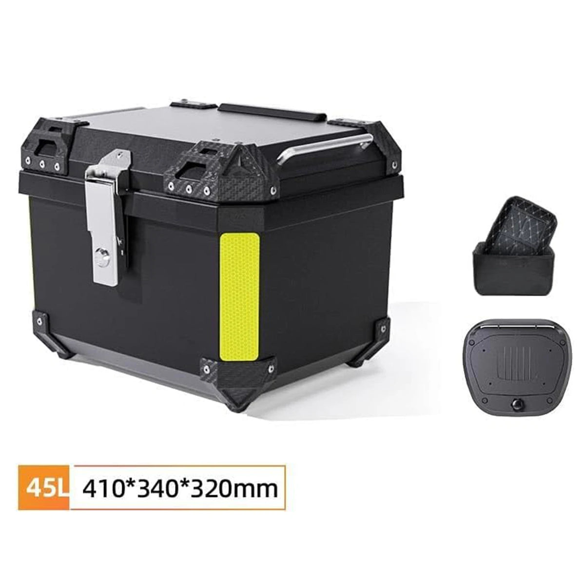 TWISTER.CK Universal Motorcycle Top Case Waterproof ABS Storage Trunk