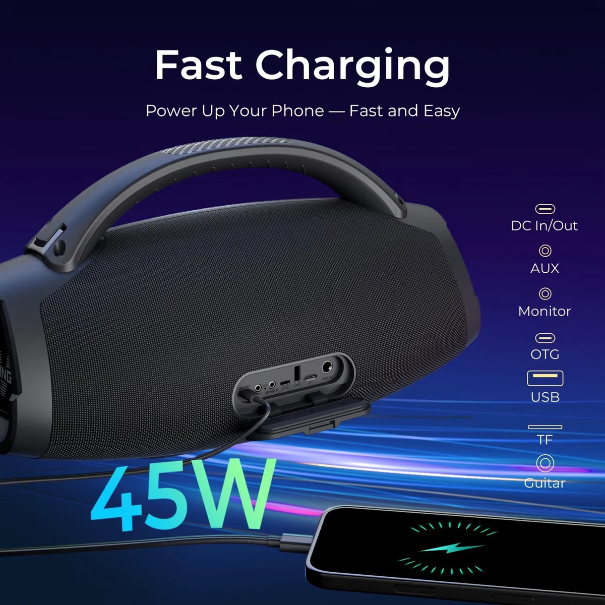 W-King X20S Waterproof Bluetooth Speaker For Outdoor Entertainment Use