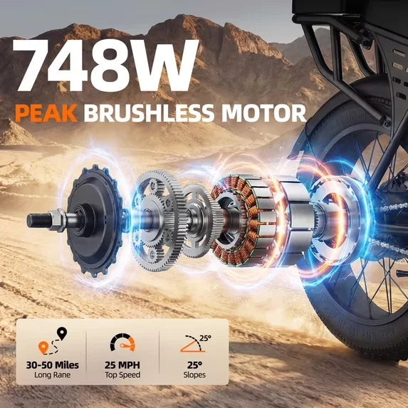 Aairsk Fat Tire All Terrain Electric Bicycle For Adults