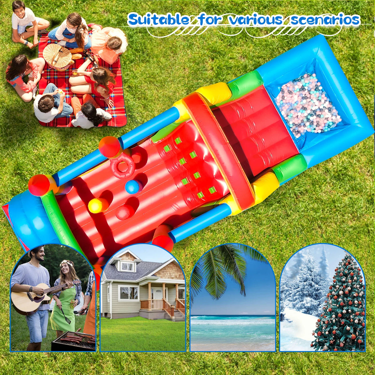 9 Models Bouncy Castles Of Children Outdoor Inflatable Castles Air Bounce House Inflatable Bouncers Kids Soft Play Set Outdoor Play Grounda