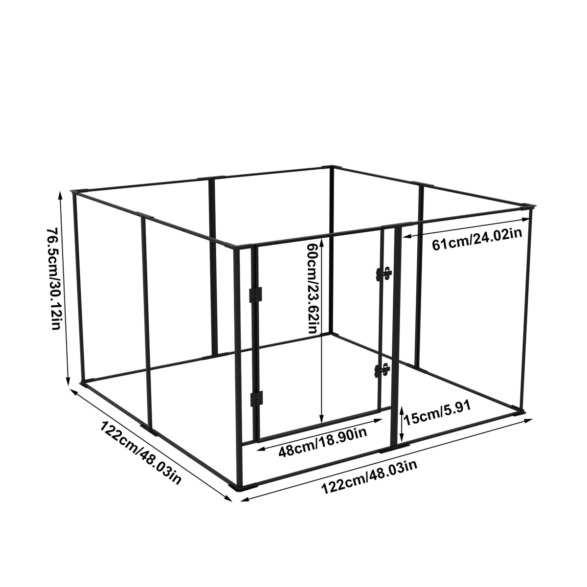 BINGOPAW Clear Acrylic Dog Playpen For Small Animal Pets
