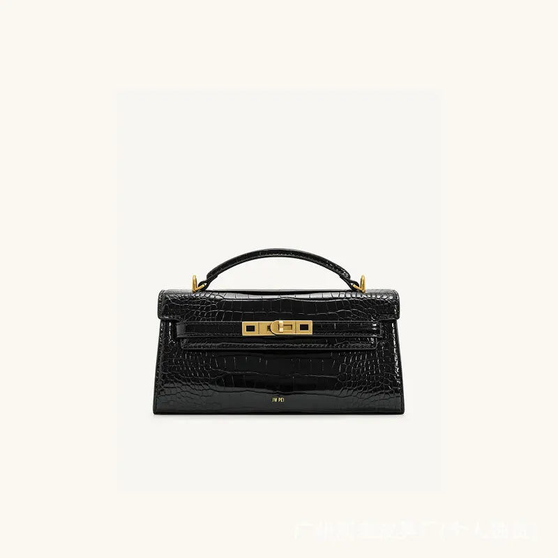 JW PEI Noor Crocodile Embossed Top Handle Crossbody Handbag