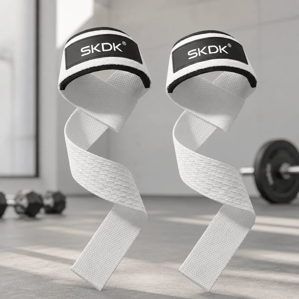 Heavy Duty Neoprene Weightlifting Straps With Silicone Grip
