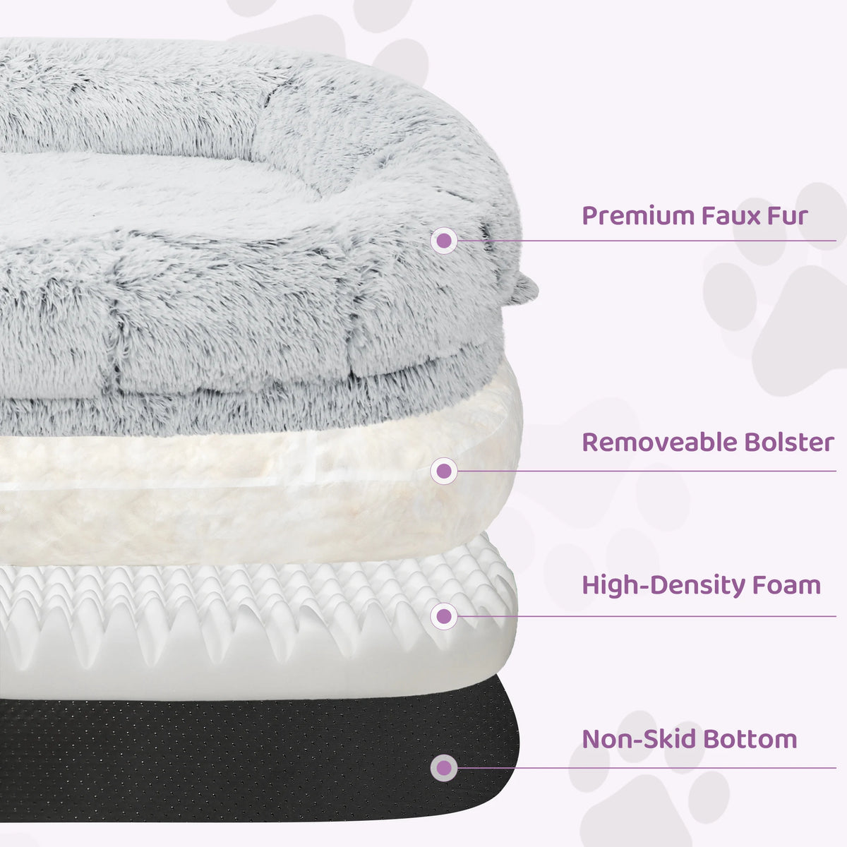 Spacious Orthopedic Dog Bed For Adults With Removable Cover