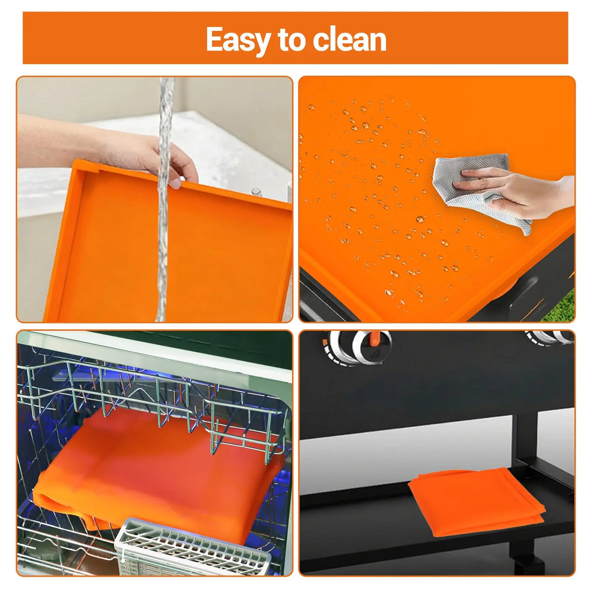 Heavy Duty Silicone Grill Cover For Outdoor Barbecue Protection