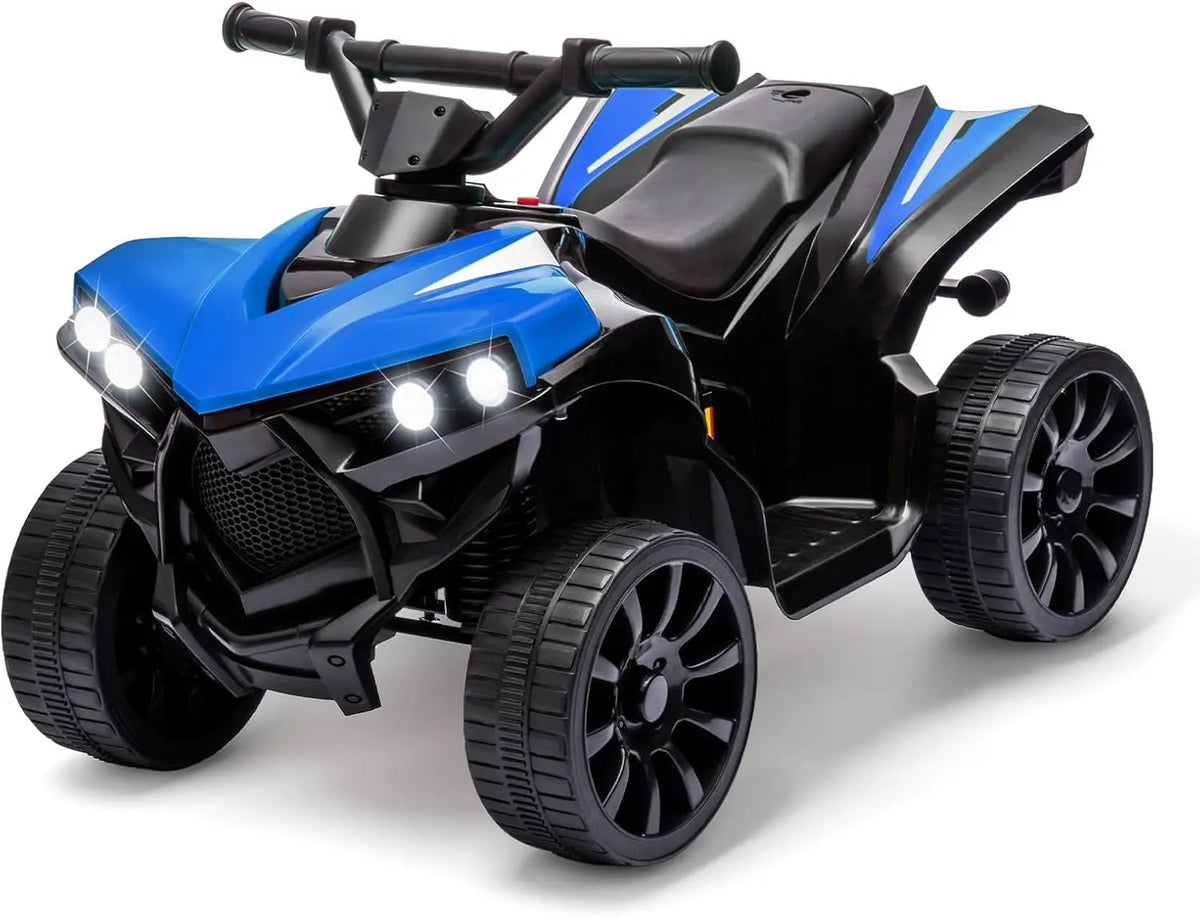 6V Ride on Toy, Kids ATV 4 Wheeler with 1.8MPH Max Speed, Wear-Resistant Wheels, Music & Foot Pedal, Electric Quad Car for Kids