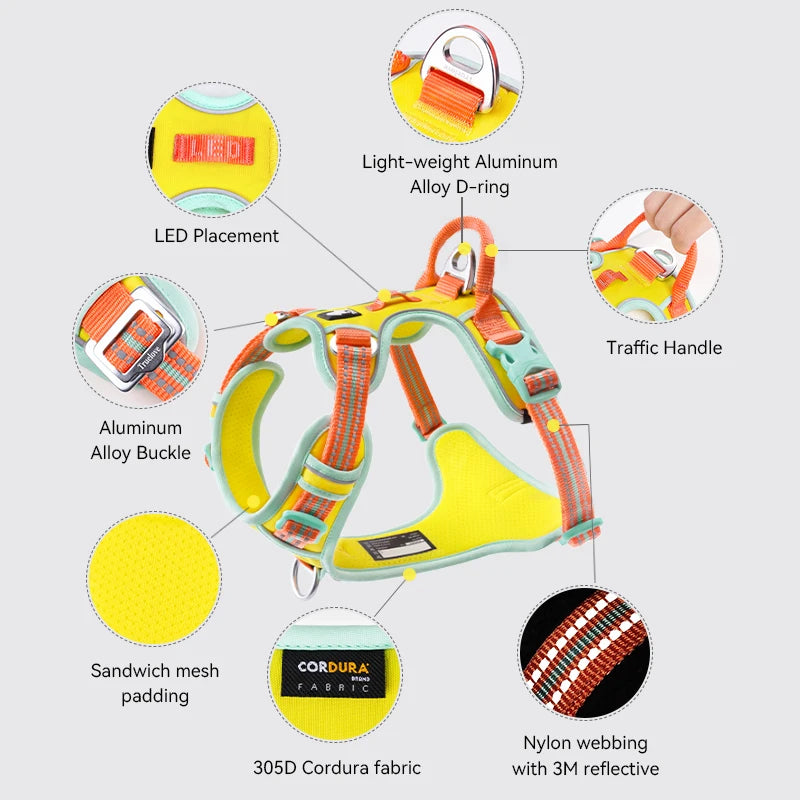 TrueLove Reflective Adjustable No Pull Dog Training Harness Vest