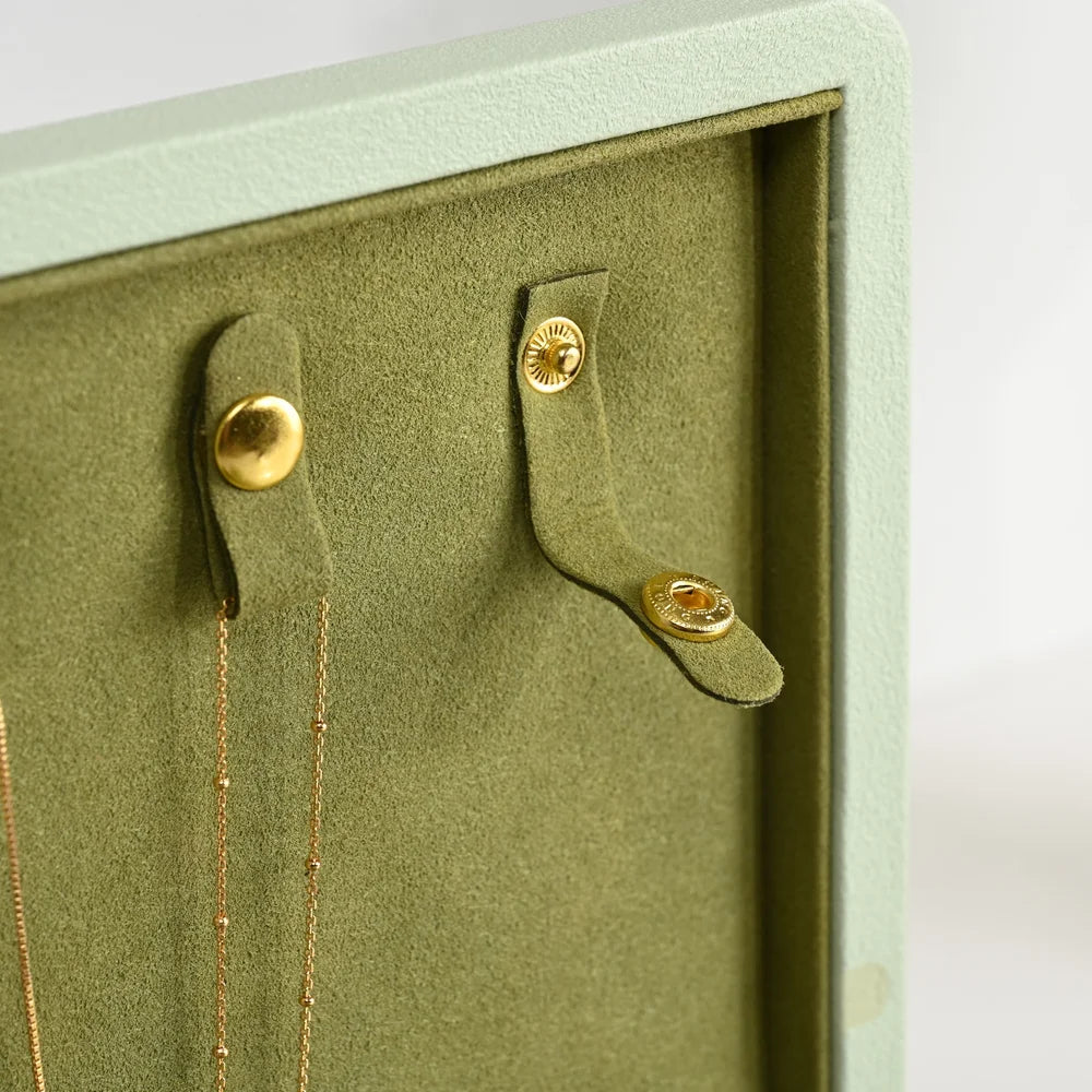 Oirlv Velvet Jewelry Organizer With Lock and Travel Storage Case