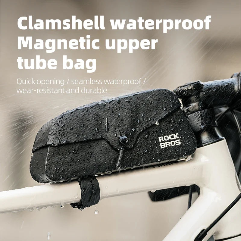 Rockbros Magnetic Waterproof TPU Top Tube Bag Bicycle Frame Pouch