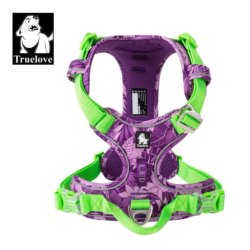 Truelove Adjustable Padded Dog Harness With Reflective Nylon