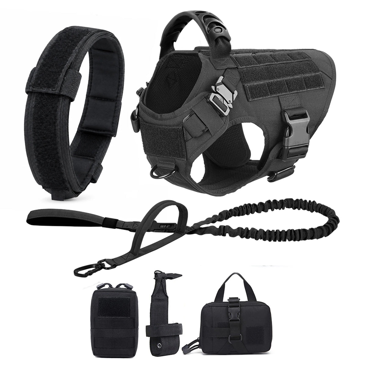Petravel Nylon Dog Harness And Leash Set With Quick Release
