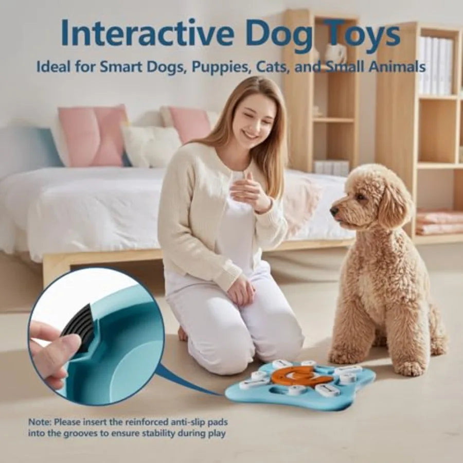 Interactive Dog Treat Puzzle Toy IQ Slow Feeder Mental Stimulation