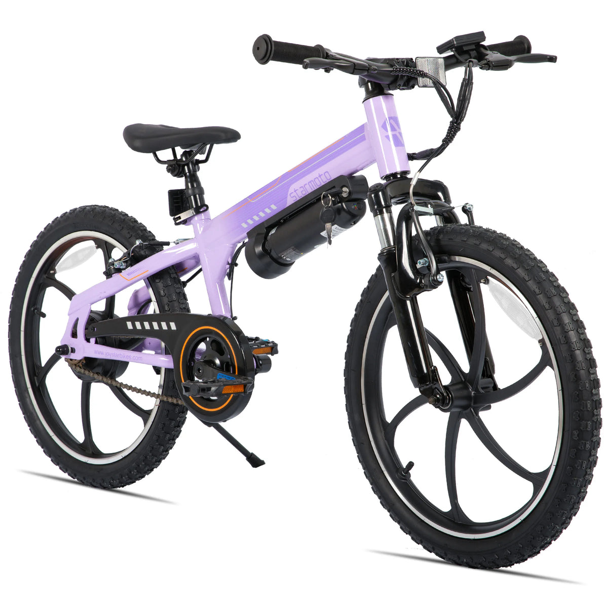 JOYSTAR 20 Inch Electric Bike for Kids & Teens Ages 7+ 250W Brushless Motor 15 Miles 15.5MPH Electric Mountain Bicycle Removable Battery Dual V-Brakes