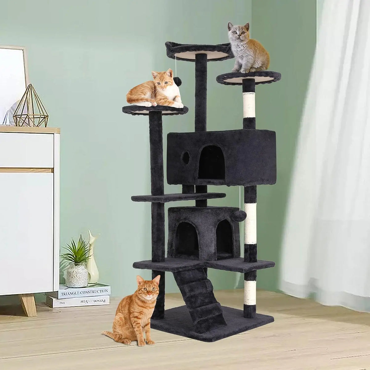 BestPet Premium Multi Level Cat Tower For Indoor Cats
