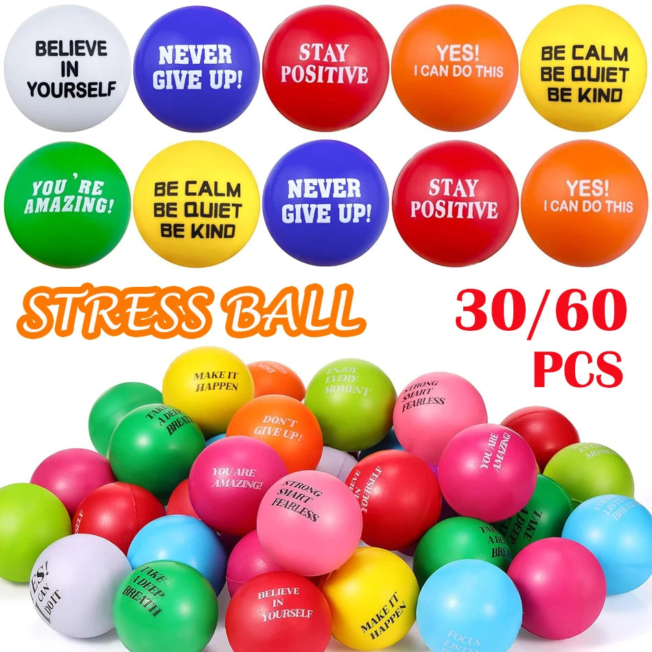 Motivational PU Stress Balls for Relaxation and Party Gift Giving