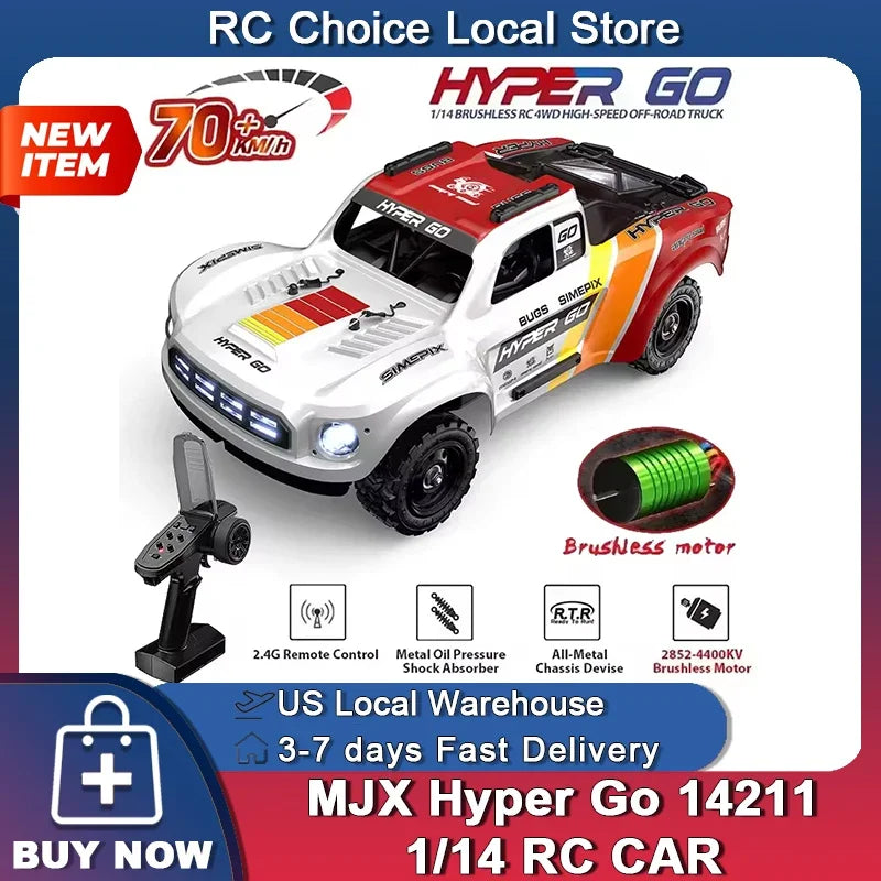 Jyscend MJX Hyper Go Brushless 4WD Remote Control Racing Truck