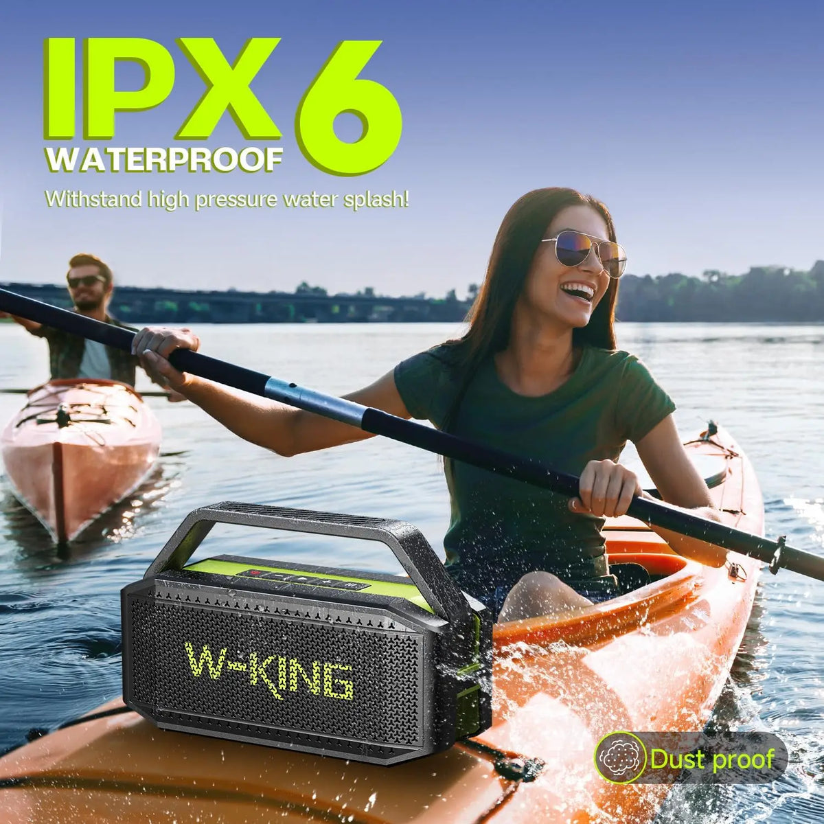 W-king D9-1 100W Peak Power Bluetooth Speaker Portable Wireless Waterproof