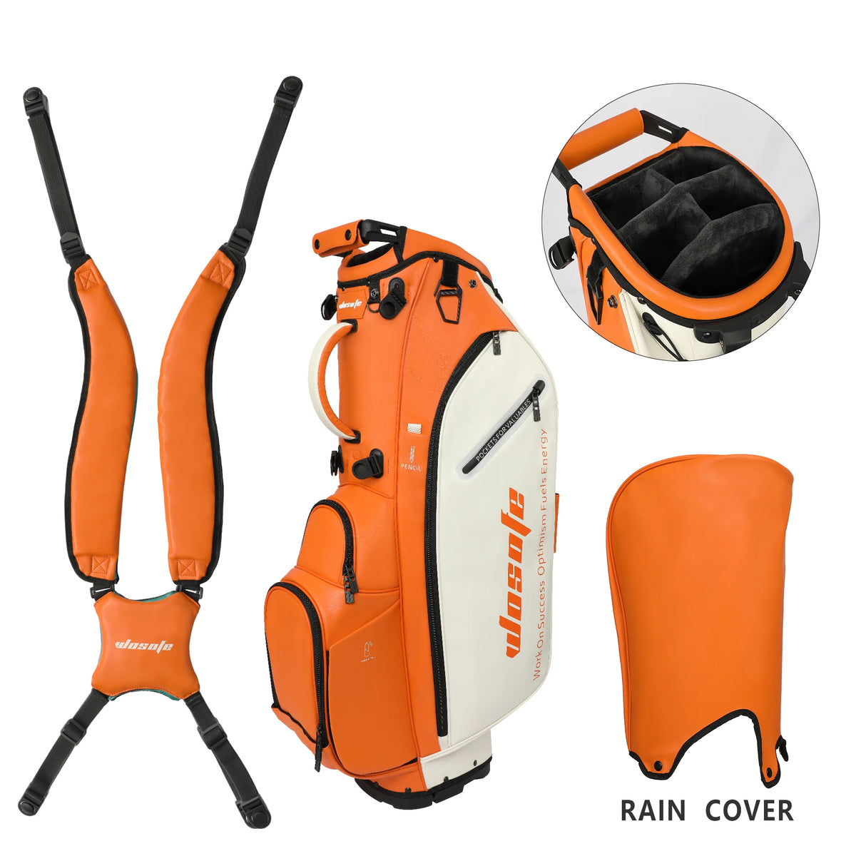 Lightweight Golf Stand Bag With Dual Strap And Dividers