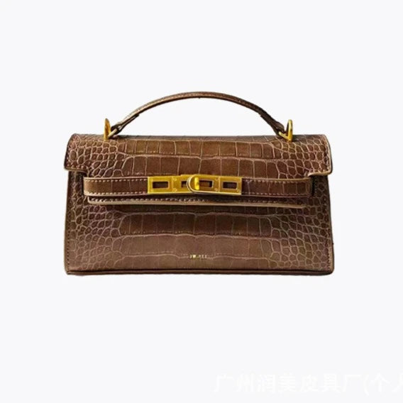 JW PEI Noor Crocodile Embossed Top Handle Crossbody Handbag