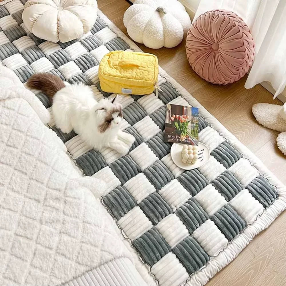 CWV Waterproof Coral Fleece Pet Dog Bed And Sofa Cover