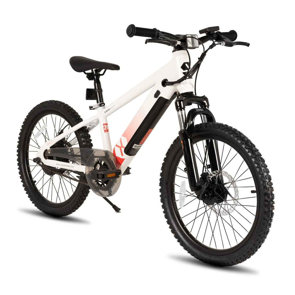 JOYSTAR Electric Mountain Bike for Kids 20" Boys Girls Teens Ages 7+ with Removable Battery 250W Motor And Disc Brakes