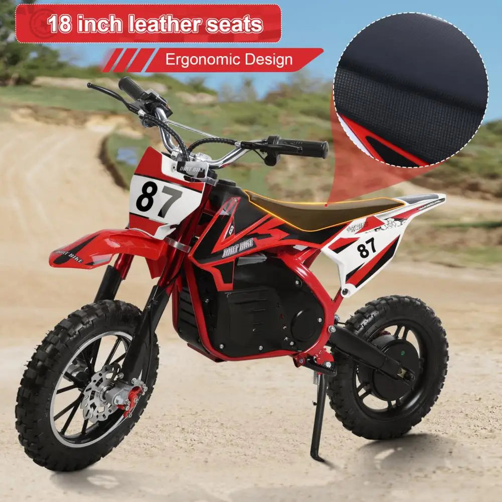 Off Road Mini Motorcycle Kids Electric Motocross Bike Electric Pocket Motorbike with 36V 500W Motor 10 Inches Wheels