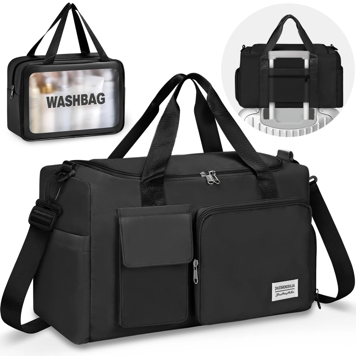 Waterproof Sports Travel Duffel Bag With Wet Dry Separation