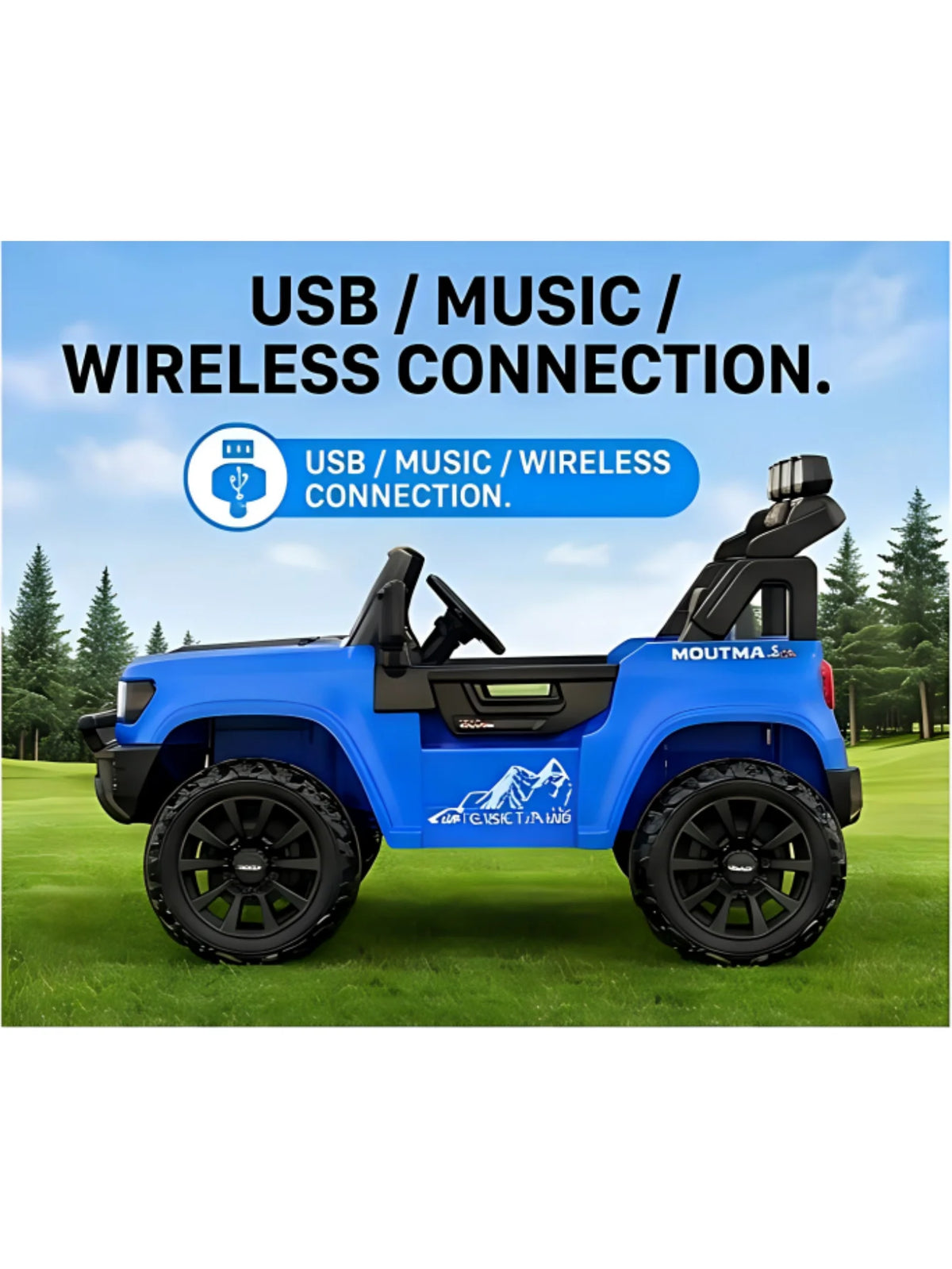 LIGIANT Kids Two Seater Electric Ride On Truck 4WD