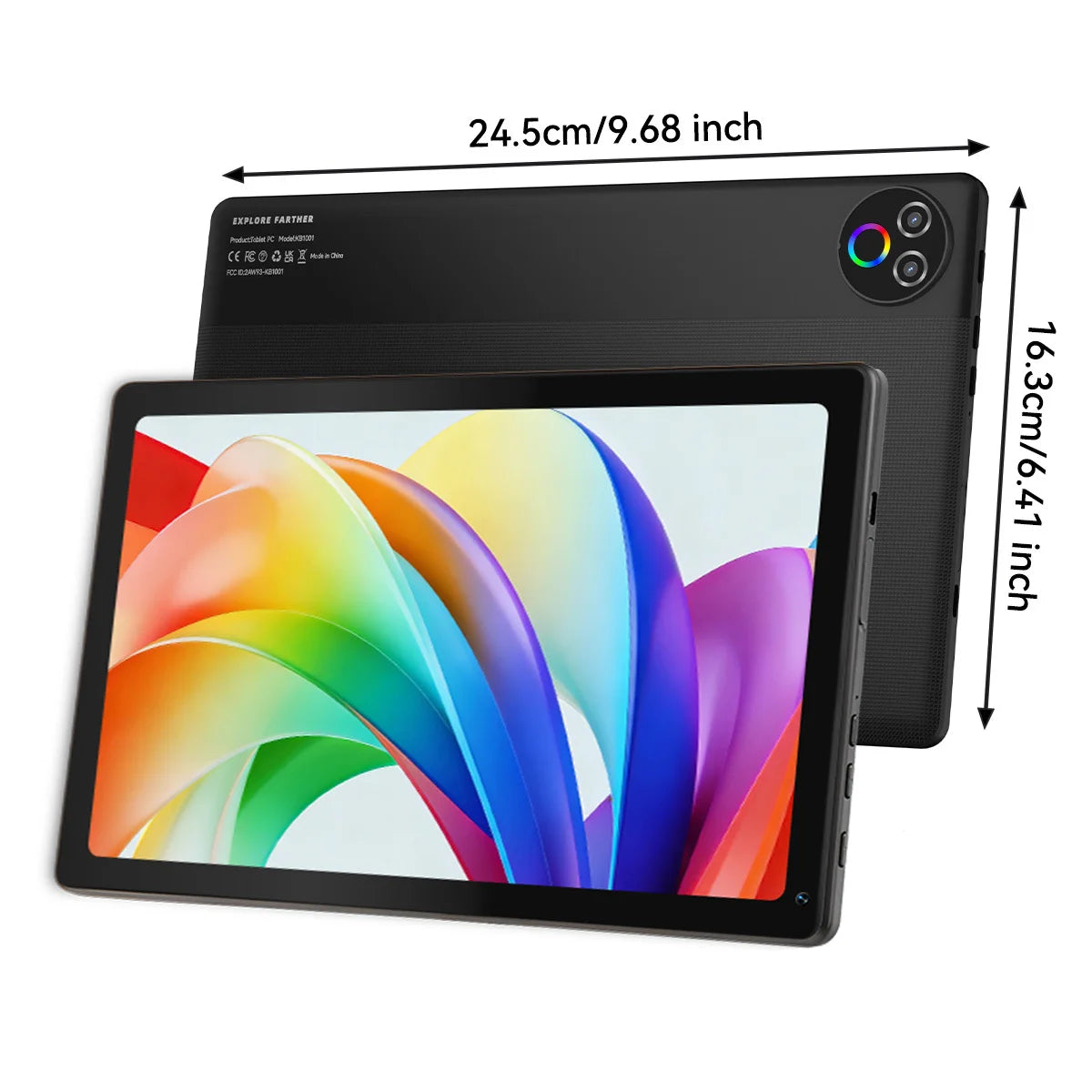 KB1004 10.1 Inch Android 15 Tablet PC Five‑Core A333 CPU 16GB RAM(3+13GB Expand) 32GB ROM 1280*800 IPS Display Widevine L1 5000mAh Dual‑Band WiFi Tablet US Local Warehouse