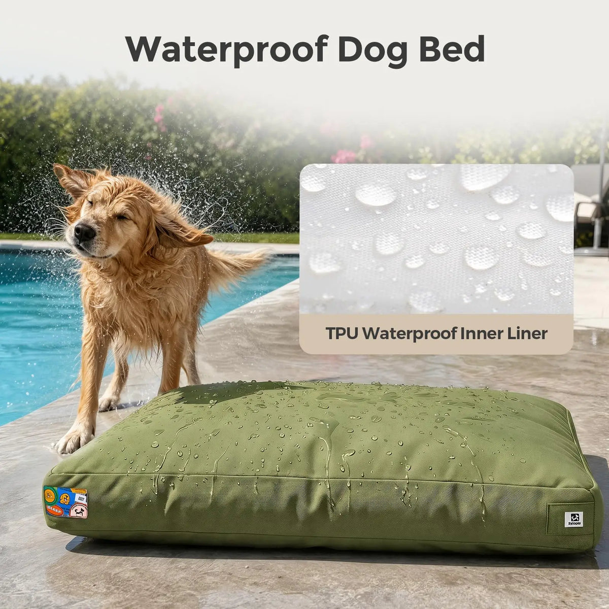 Durable Indestructible Canvas Dog Bed For Indoor And Outdoor Use