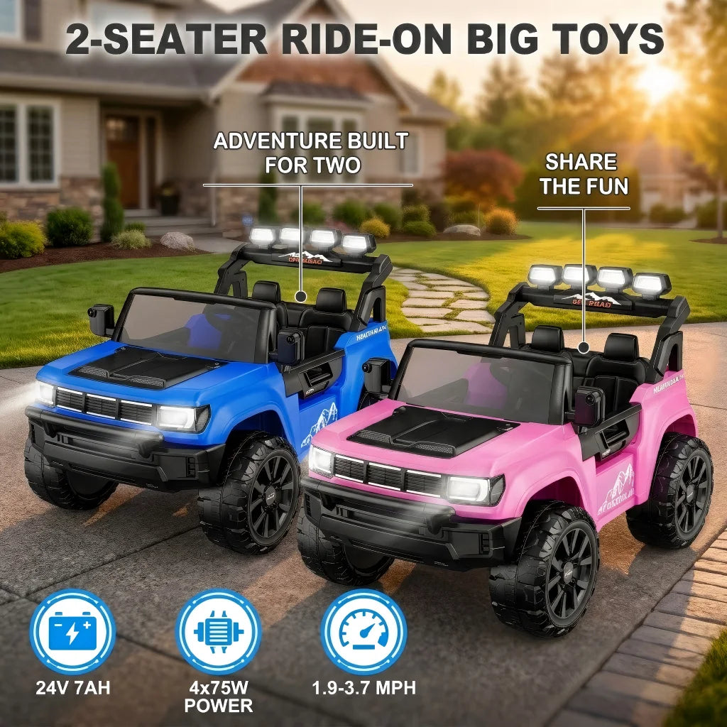 LIGIANT Kids Two Seater Electric Ride On Truck 4WD