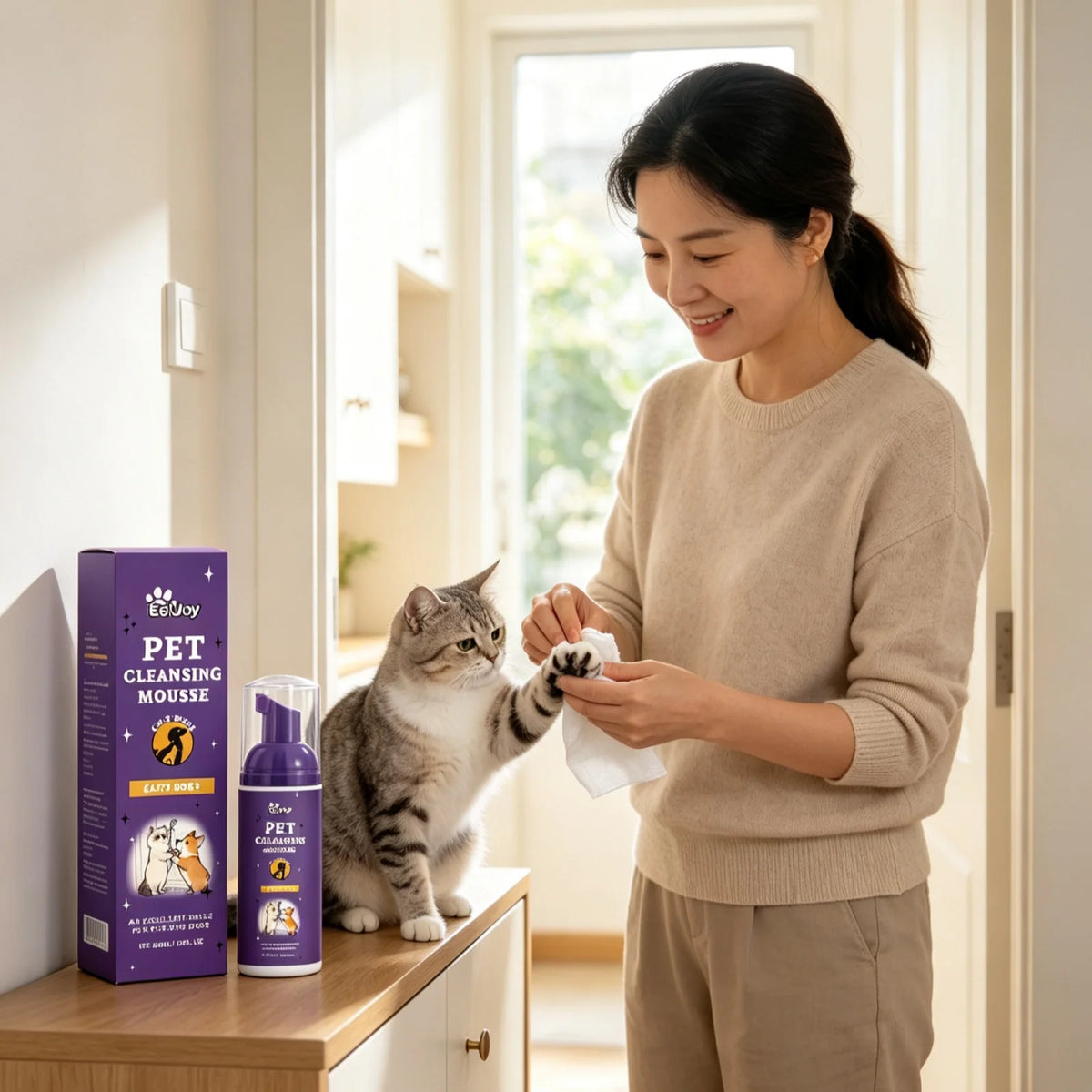 EelJoy Pet Grooming Foam For Deep Cleansing And Odor Care
