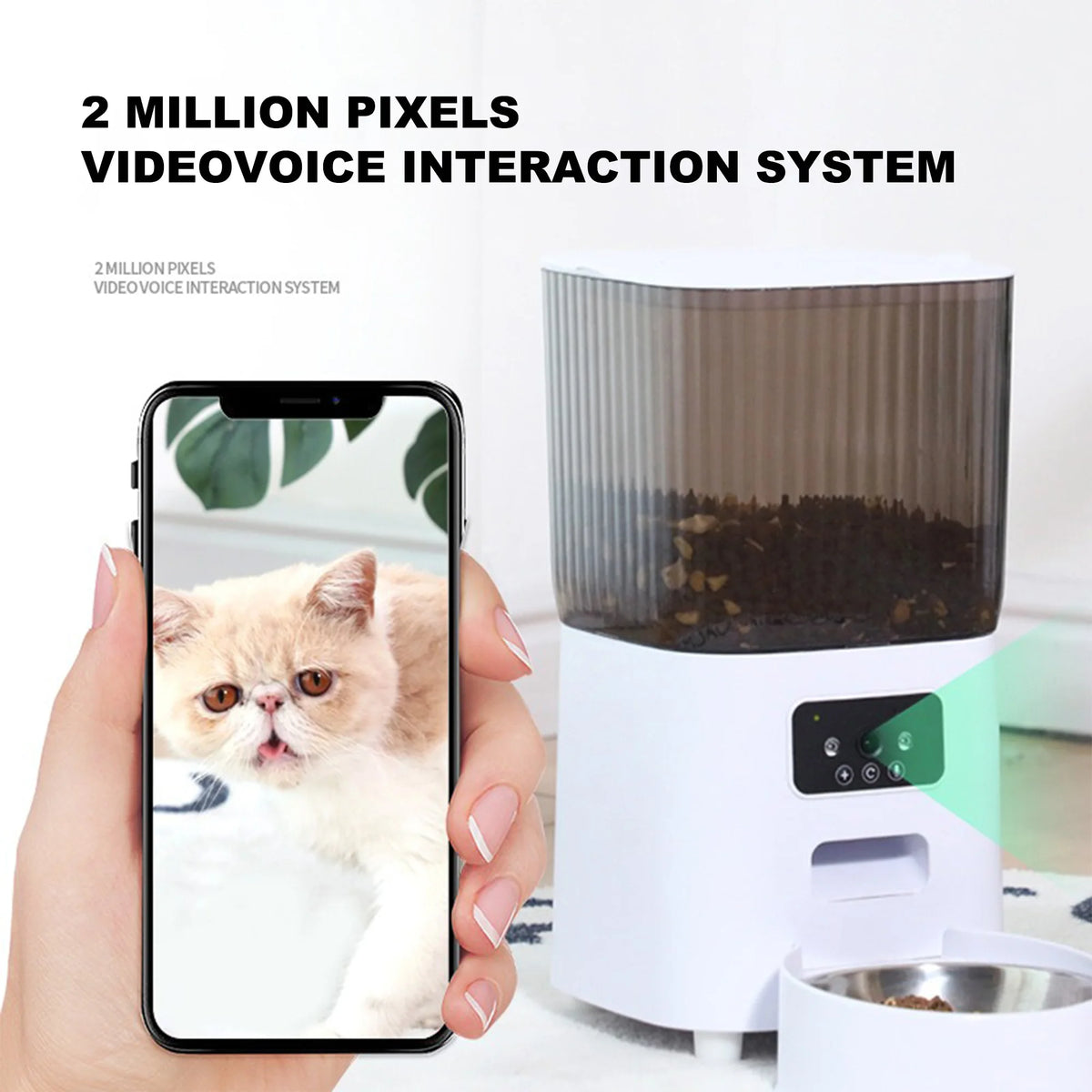 Smart Automatic Pet Food Dispenser With Timer And App Control