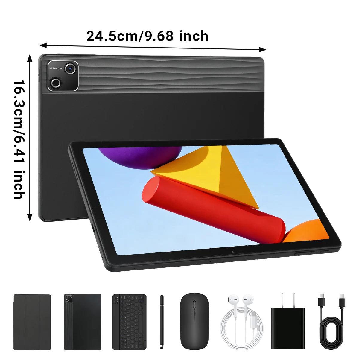 10.1 Inch Tablet PC G13L Octa‑Core A733 Android 16 36GB(6+30GB) RAM 128GB ROM 1280*800 HD 6800mAh WiFi6 With Keyboard Mouse Stylus Earphone Case US Local Warehouse