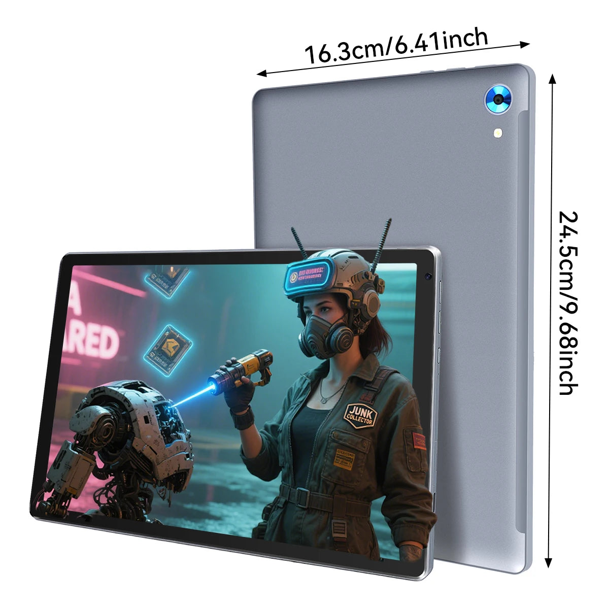 New C107 10.1 Inch IPS Tablet PC Android 15 Octa‑Core Processor 24(4+20)GB Expanded RAM 128GB Storage 1280*800 HD Display 5000mAh Battery 5MP+8MP Dual Cameras WiFi Tablet US Stock