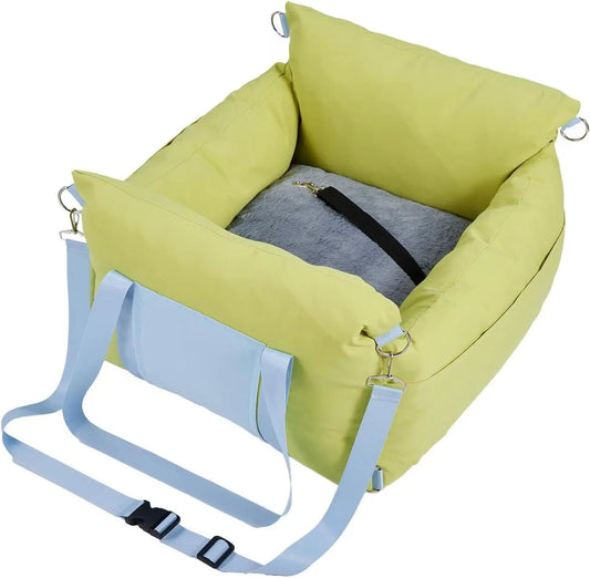 HiMiss Waterproof Dog Car Seat Booster With Integrated Safety Tether