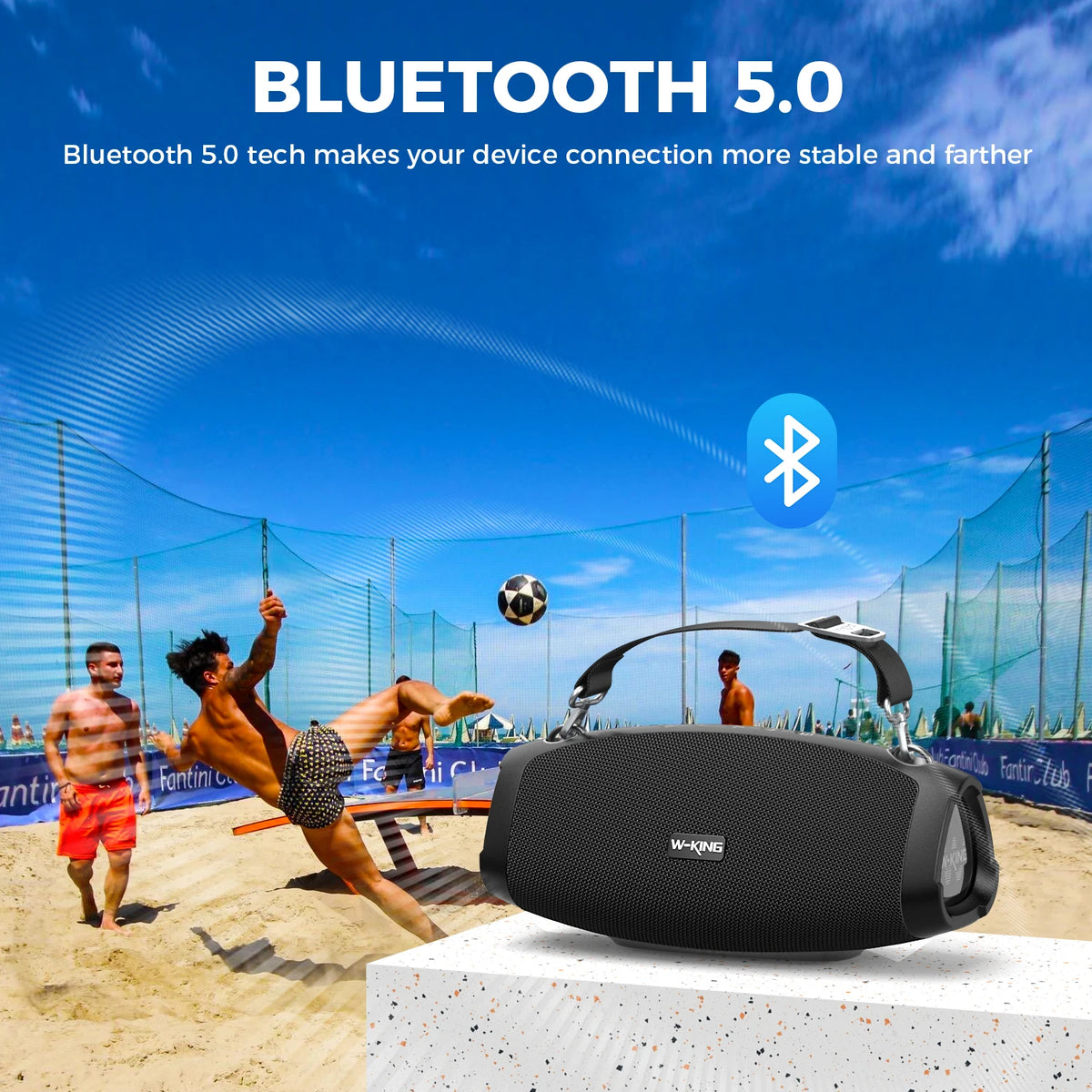 W-King X10 Bluetooth Speaker 120W Portable Wireless Waterproof Boombox