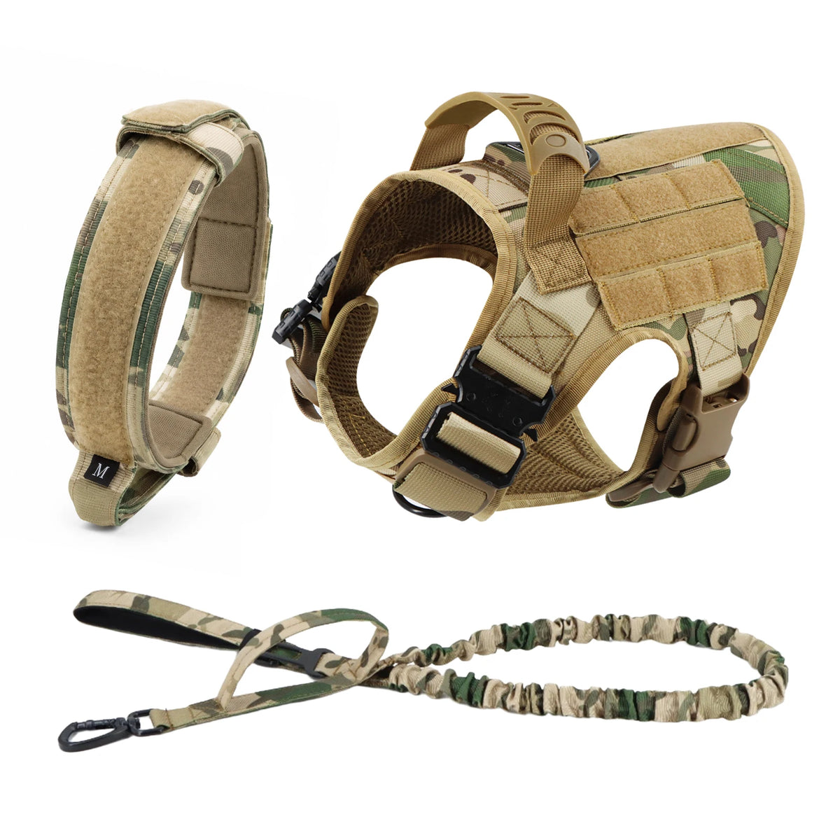 Petravel Nylon Dog Harness And Leash Set With Quick Release