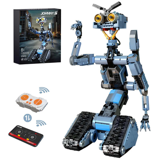 Johnny 5 Robot Building Blocks Set Inspired by Short Circuit Classic Film