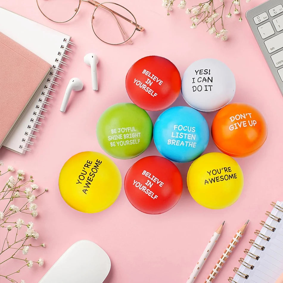 Motivational PU Stress Balls for Relaxation and Party Gift Giving