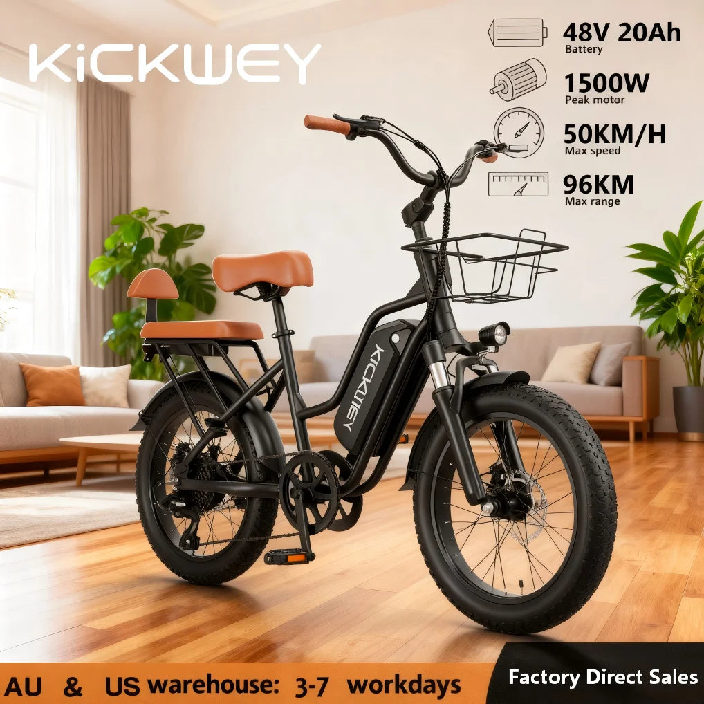 Kickwey LD20 Fat Tire Electric Bike With Reliable Performance