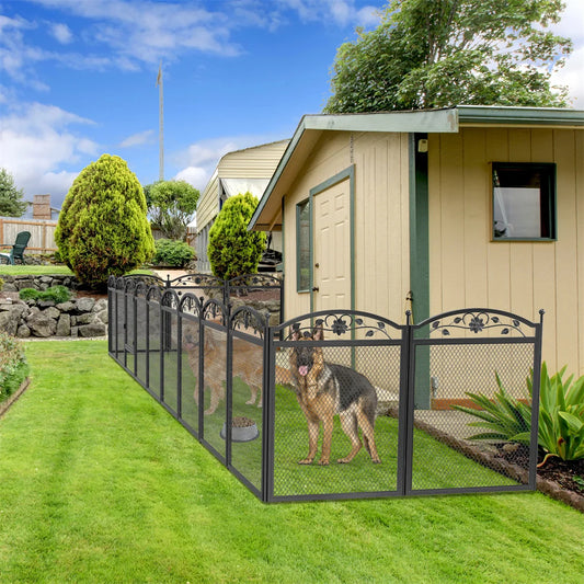 Bingopaw Heavy Duty Metal Dog Playpen For Secure Pet Enclosure