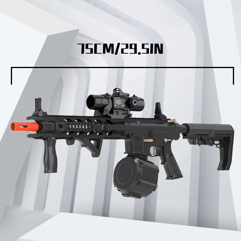 M4 Electric Gel Ball Toy Rifle Dual Mode Automatic Manual