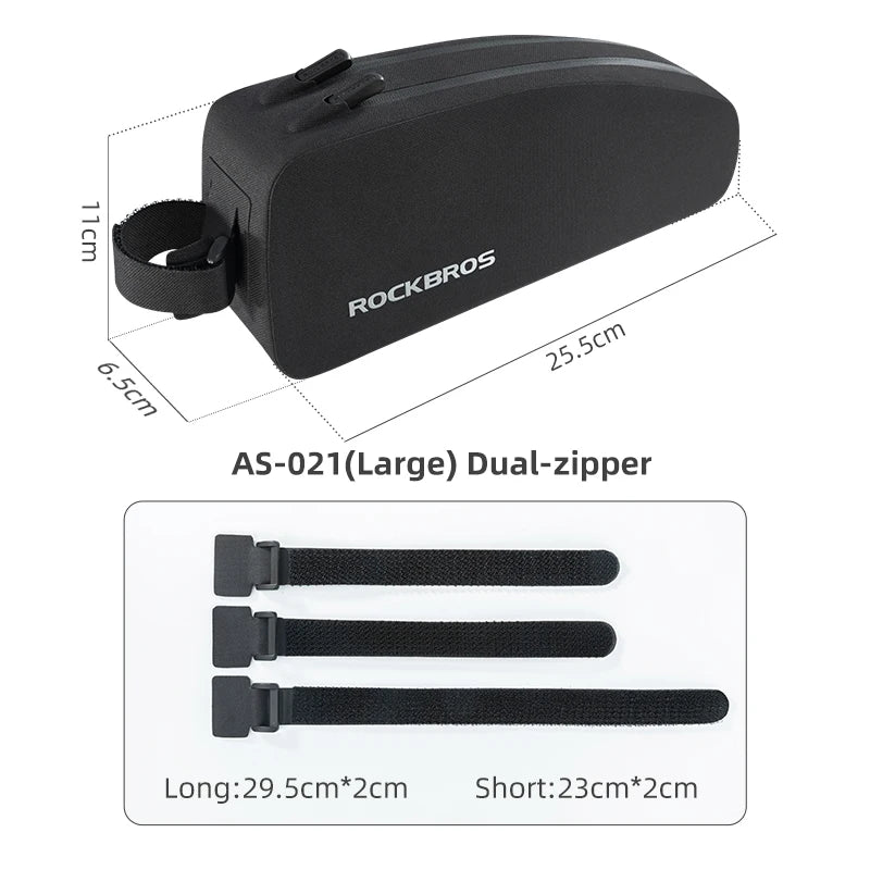 ROCKBROS Waterproof Hard Shell Bicycle Top Tube Storage Bag