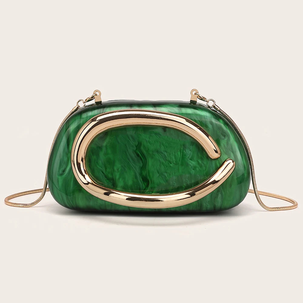 YYW Shine Metallic Clutch Bag For Party Occasion Classic