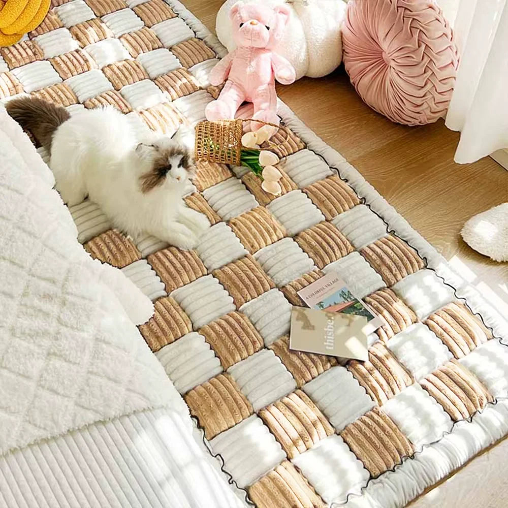 CWV Waterproof Coral Fleece Pet Dog Bed And Sofa Cover